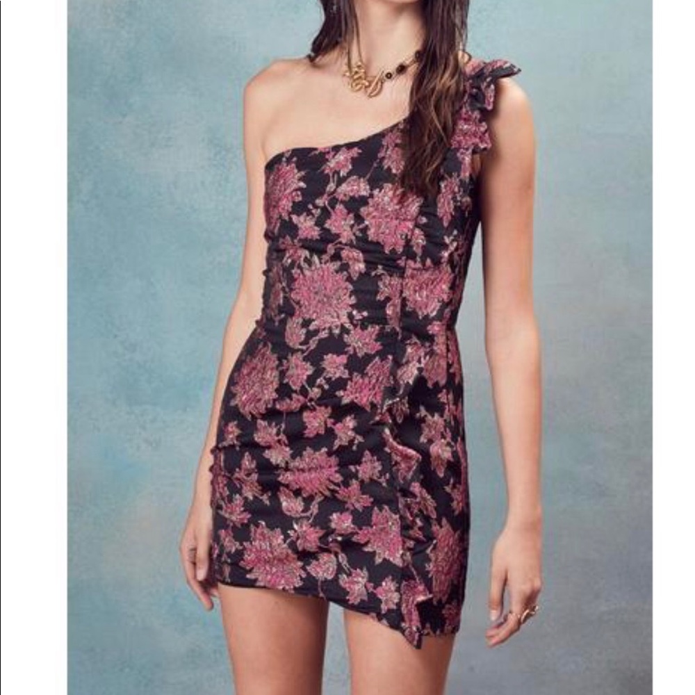 FOR LOVE & LEMONS LUELLA JACQUARD DRESS SZ S NWT